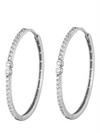 Double Bezel Pavé Hoops
