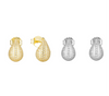 Pavé Teardrop Studs