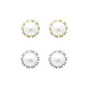 Halo Pearl Studs