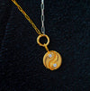 Golden Yin Yang Charm