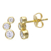 Triple Bezel Studs