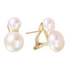 Classic Double Pearl Drop Earrings