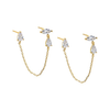 Triple drop earrings