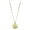 Carmel Medal Pearl Necklace