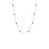 Emerald Bezel Necklace