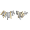 Two Tone Burst Earrings