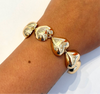 Small bubble heart bracelet