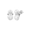 Double Freshwater Pearl Studs
