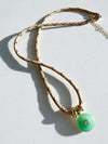 Jade Horizon Cord Necklace