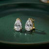 Teardrop Cubic Zirconia Studs