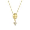 Miraculous Cross Drop Necklace