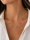 Emerald Bezel Necklace