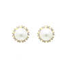 Halo Pearl Studs