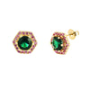 Emerald Glow Studs
